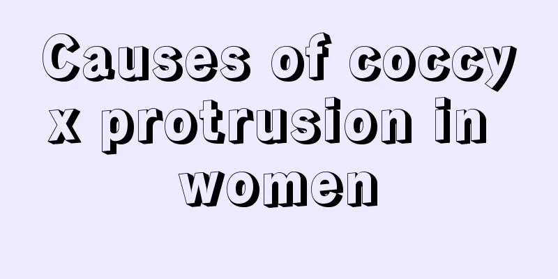 Causes of coccyx protrusion in women