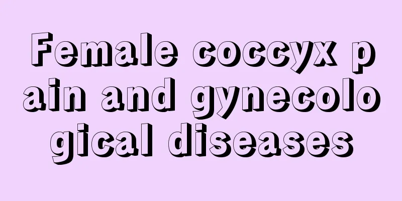 Female coccyx pain and gynecological diseases