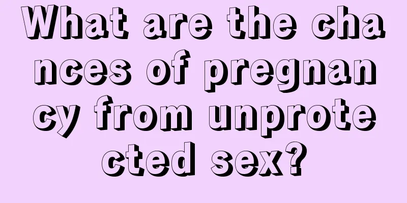 What are the chances of pregnancy from unprotected sex?