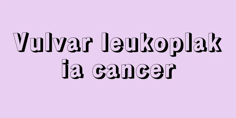 Vulvar leukoplakia cancer