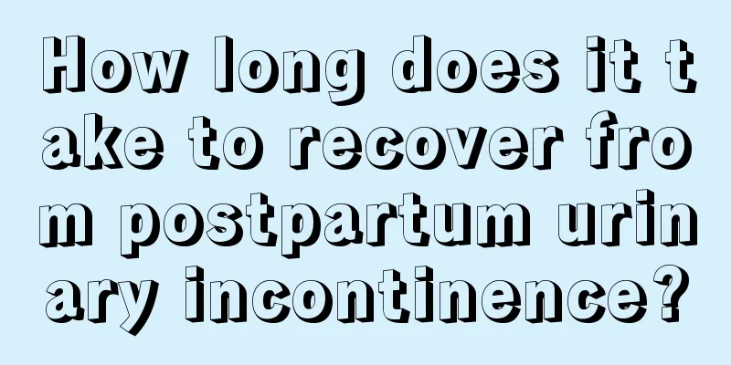 How long does it take to recover from postpartum urinary incontinence?