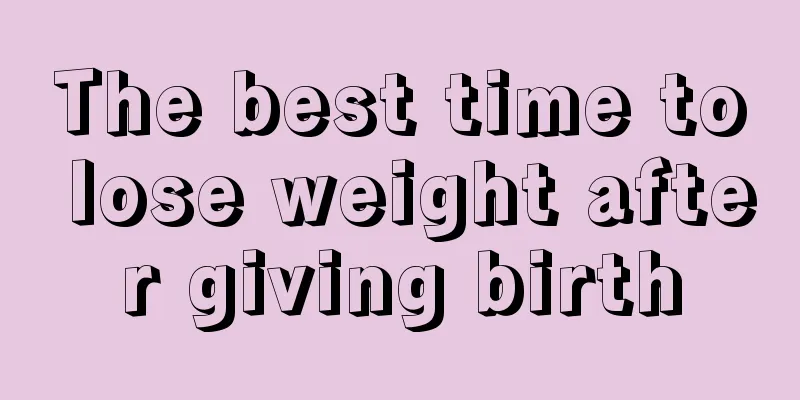 The best time to lose weight after giving birth