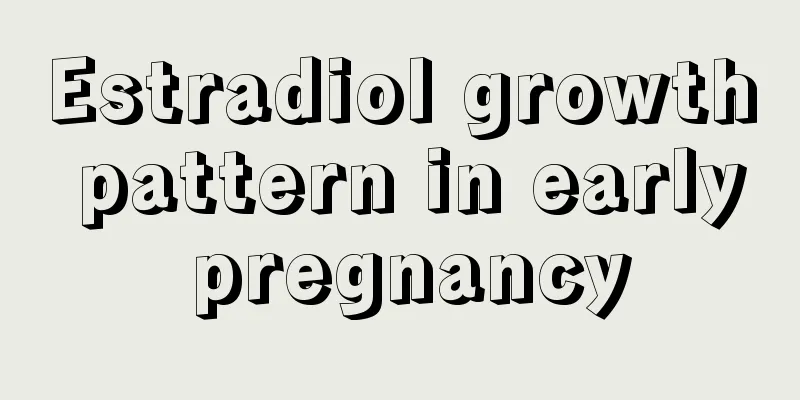 Estradiol growth pattern in early pregnancy