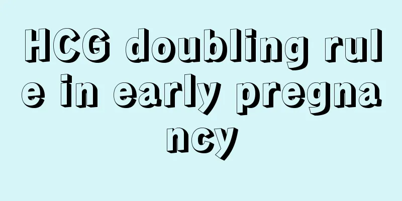 HCG doubling rule in early pregnancy