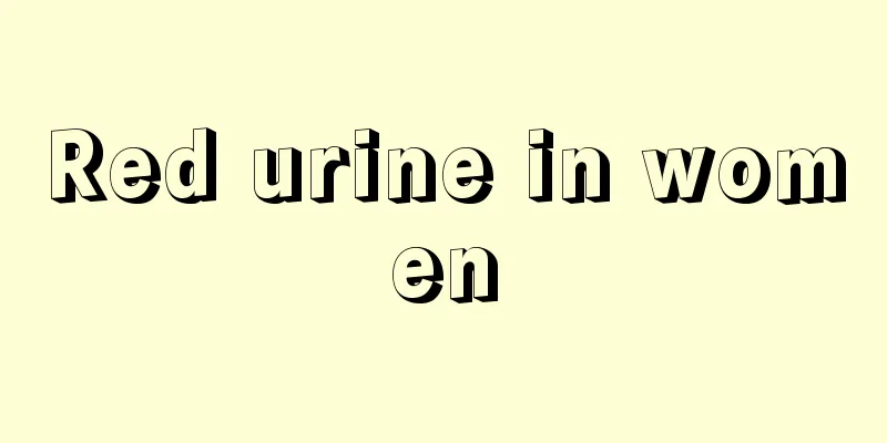 Red urine in women