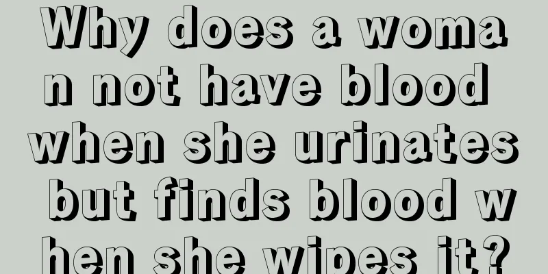 Why does a woman not have blood when she urinates but finds blood when she wipes it?