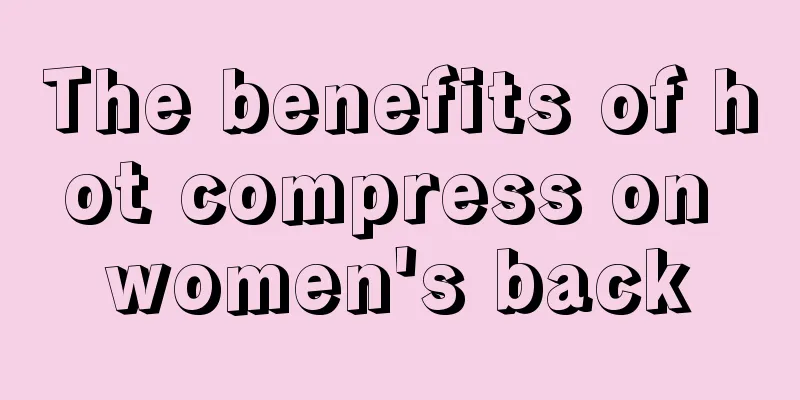 The benefits of hot compress on women's back