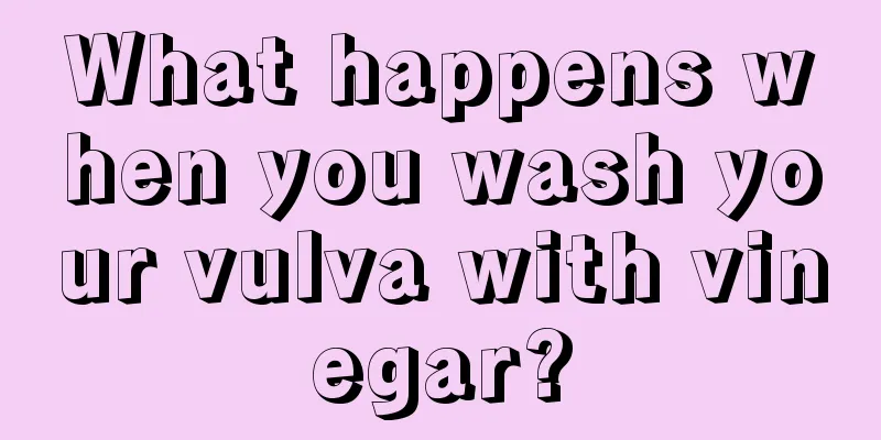 What happens when you wash your vulva with vinegar?