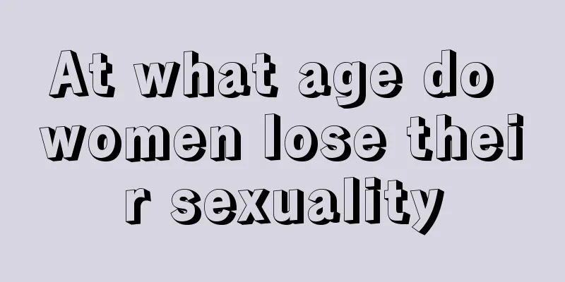 At what age do women lose their sexuality