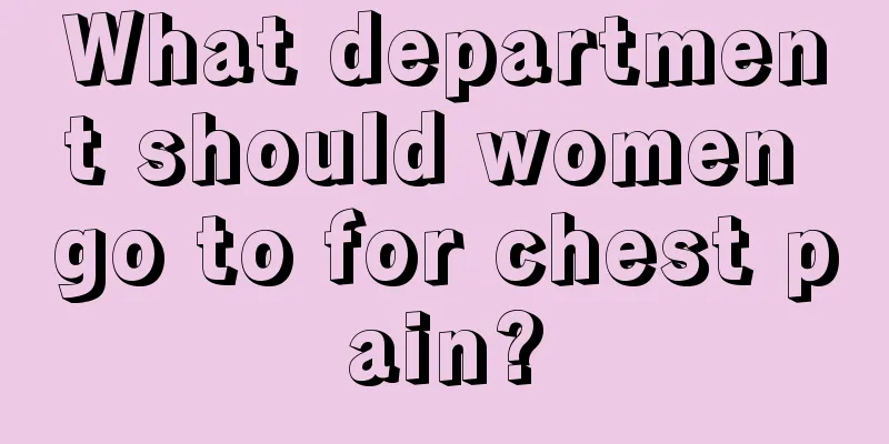 What department should women go to for chest pain?