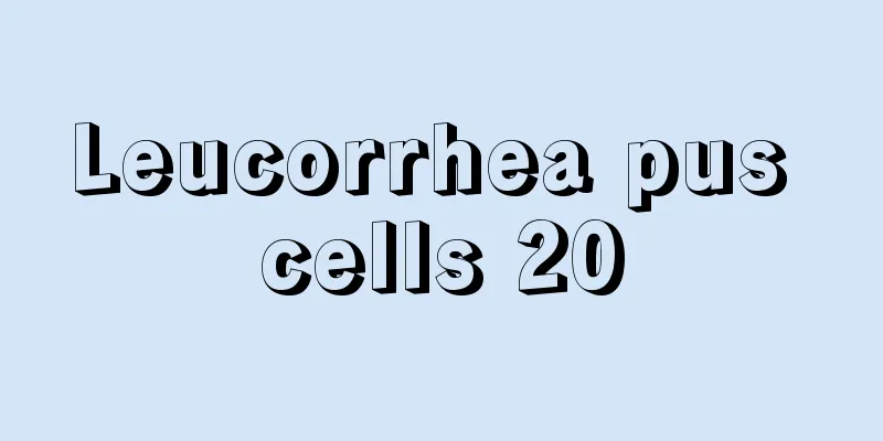 Leucorrhea pus cells 20