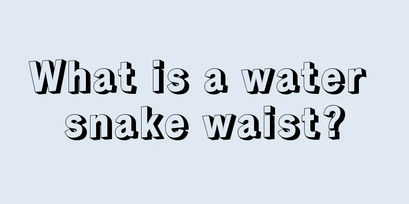 What is a water snake waist?