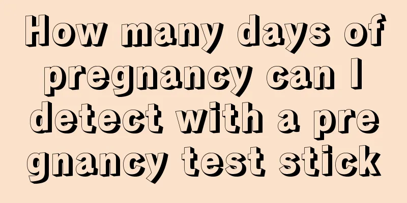 How many days of pregnancy can I detect with a pregnancy test stick