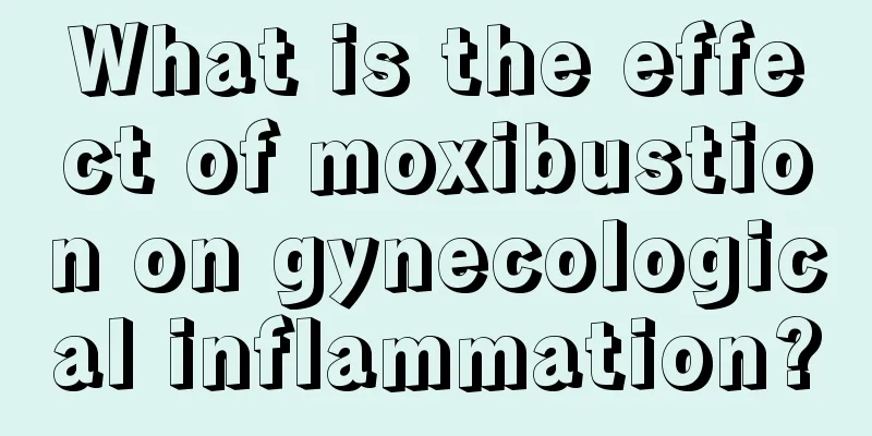 What is the effect of moxibustion on gynecological inflammation?