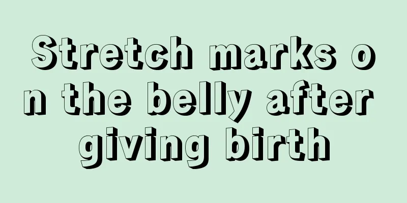 Stretch marks on the belly after giving birth