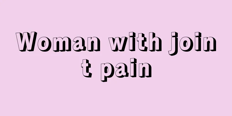 Woman with joint pain