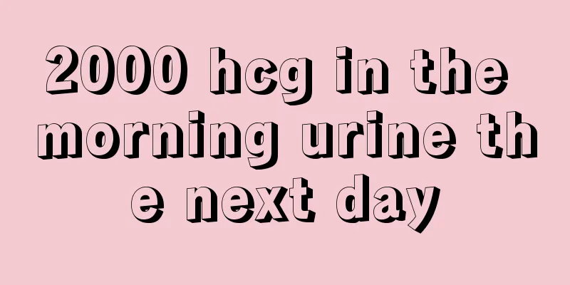 2000 hcg in the morning urine the next day