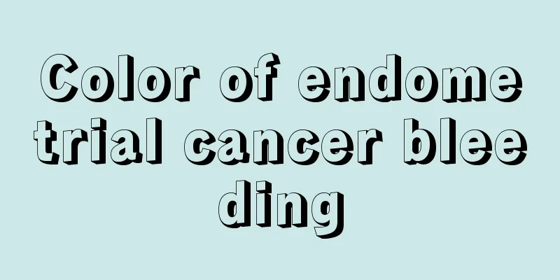 Color of endometrial cancer bleeding