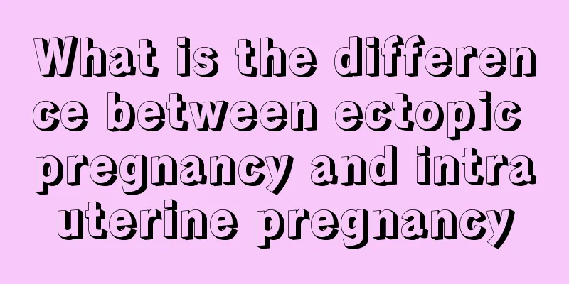 What is the difference between ectopic pregnancy and intrauterine pregnancy