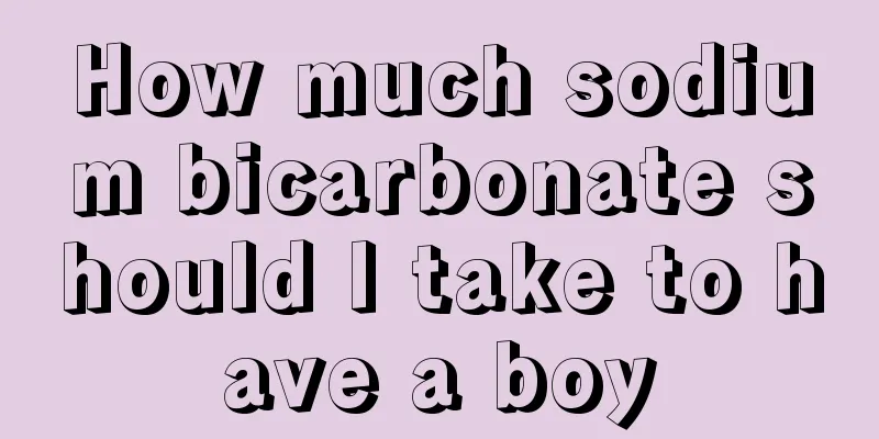 How much sodium bicarbonate should I take to have a boy