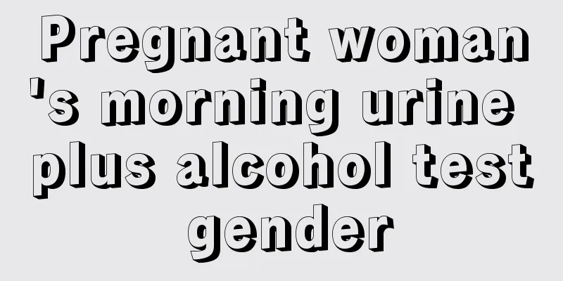 Pregnant woman's morning urine plus alcohol test gender