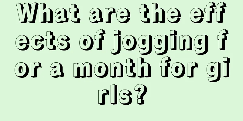 What are the effects of jogging for a month for girls?