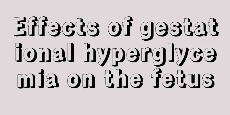 Effects of gestational hyperglycemia on the fetus