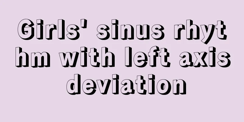 Girls' sinus rhythm with left axis deviation