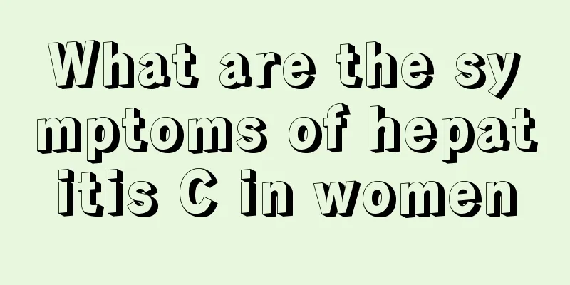 What are the symptoms of hepatitis C in women