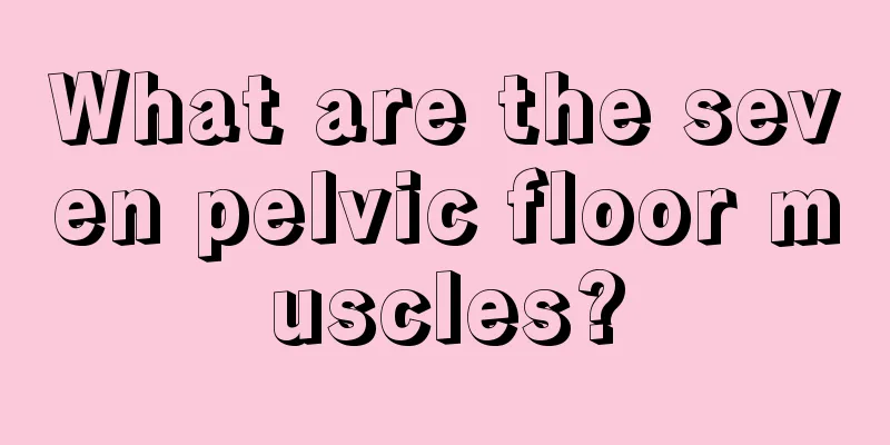 What are the seven pelvic floor muscles?