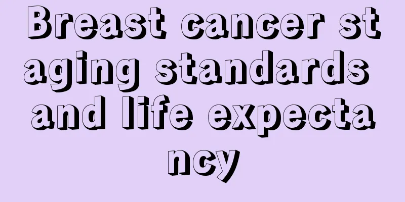 Breast cancer staging standards and life expectancy