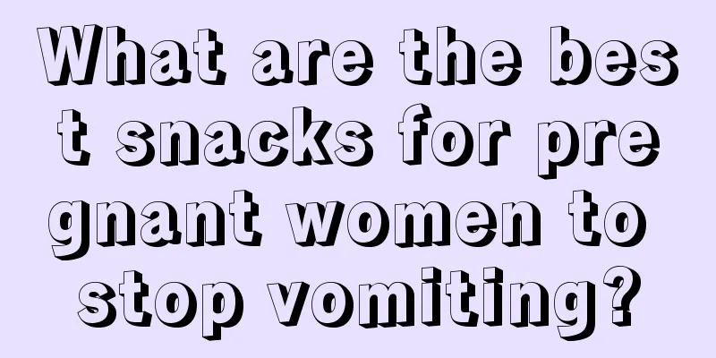 What are the best snacks for pregnant women to stop vomiting?