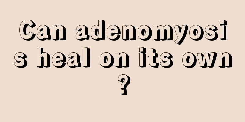 Can adenomyosis heal on its own?