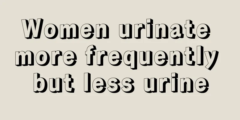 Women urinate more frequently but less urine