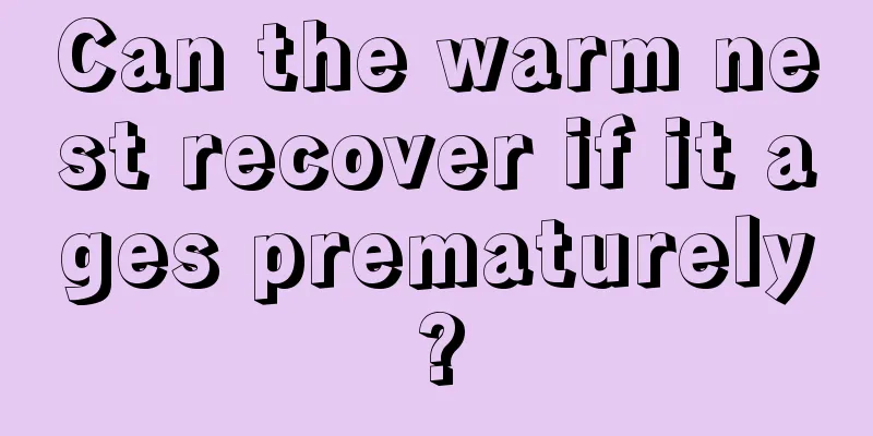 Can the warm nest recover if it ages prematurely?