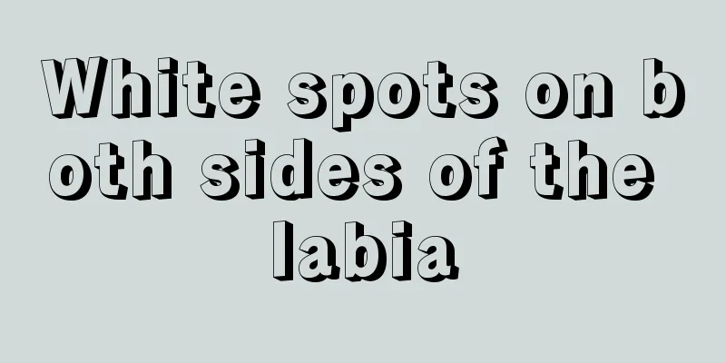 White spots on both sides of the labia