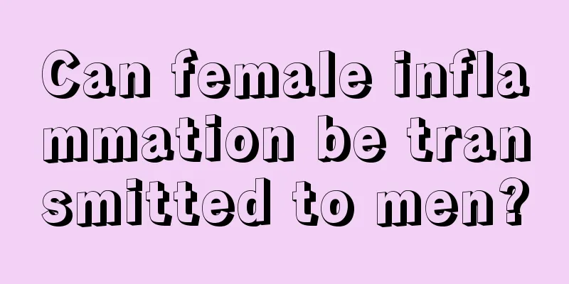 Can female inflammation be transmitted to men?