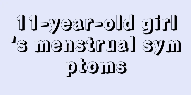 11-year-old girl's menstrual symptoms