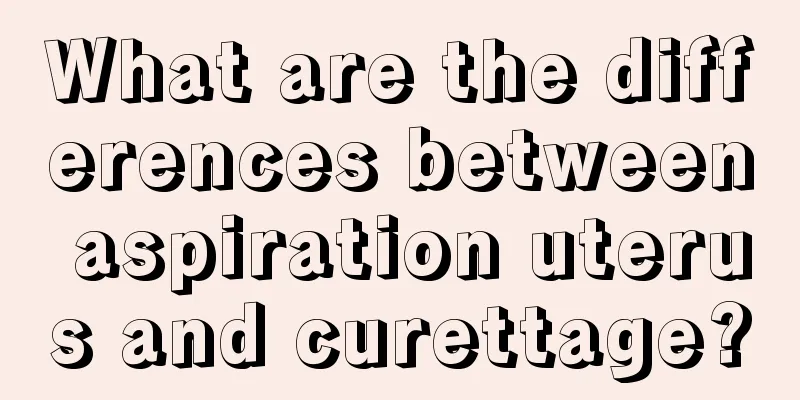 What are the differences between aspiration uterus and curettage?