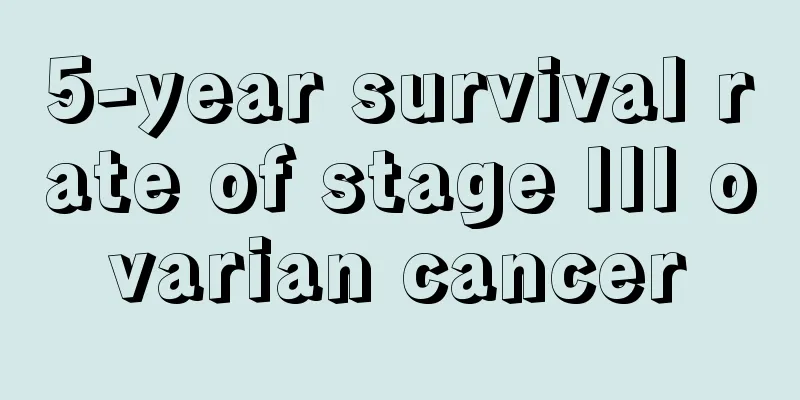 5-year survival rate of stage III ovarian cancer