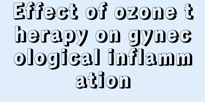 Effect of ozone therapy on gynecological inflammation