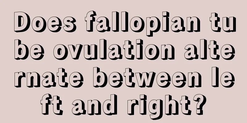 Does fallopian tube ovulation alternate between left and right?