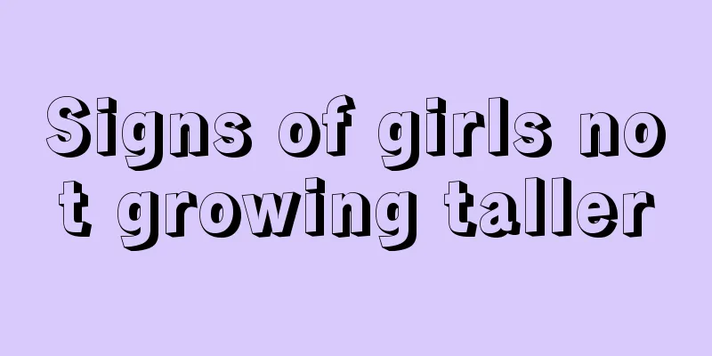 Signs of girls not growing taller