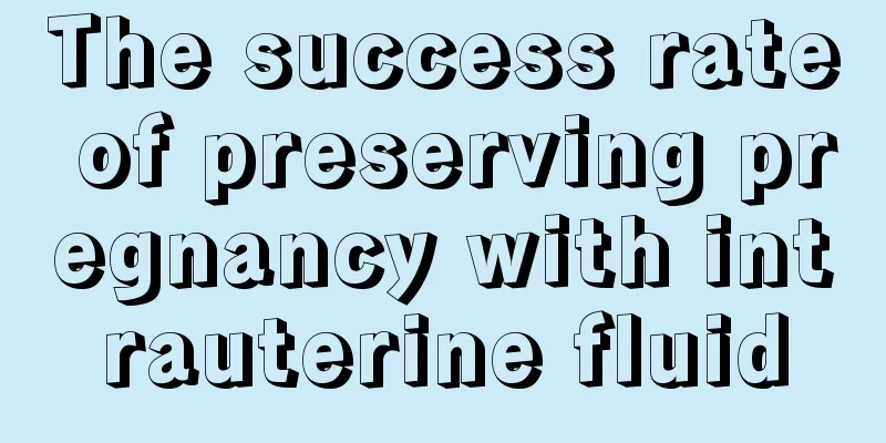 The success rate of preserving pregnancy with intrauterine fluid