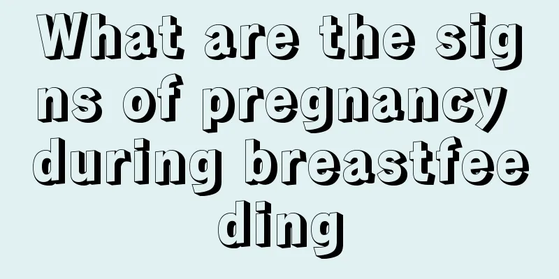 What are the signs of pregnancy during breastfeeding