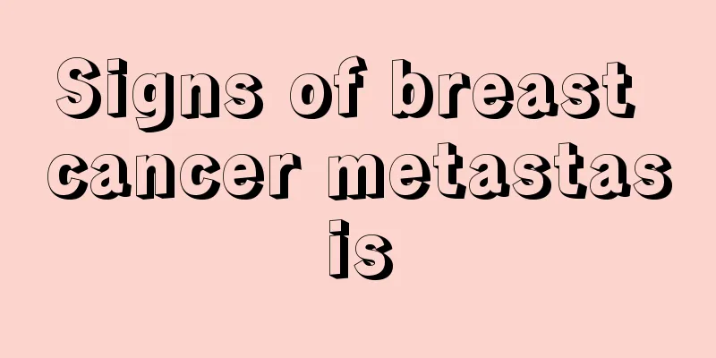 Signs of breast cancer metastasis