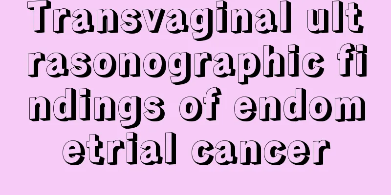 Transvaginal ultrasonographic findings of endometrial cancer