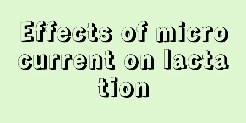 Effects of microcurrent on lactation