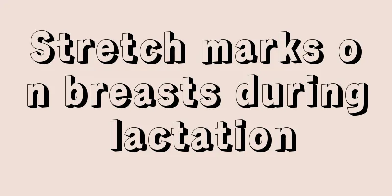 Stretch marks on breasts during lactation