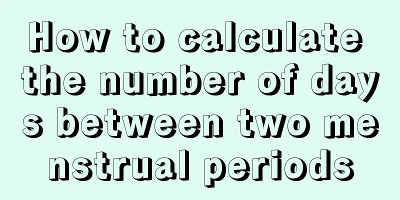 How to calculate the number of days between two menstrual periods